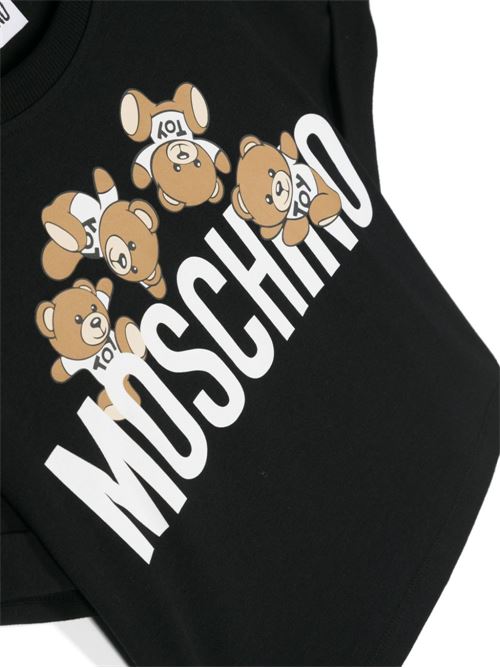 T-shirt bambina maniche corte MOSCHINO KID-TEEN | HDM068LBA0060100